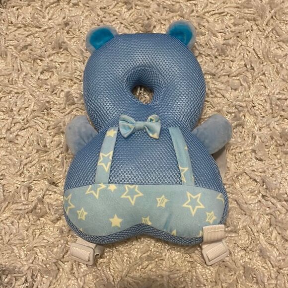 Baby Toddlers Protective Safety Head Cushion Pad - Blue Teddy Bear - Picture 3 of 4